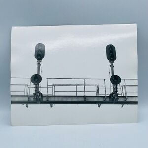 Vintage 8x10 Train Signal Light Photo Southern Railway‎ Orange VA 1973 Photo #1